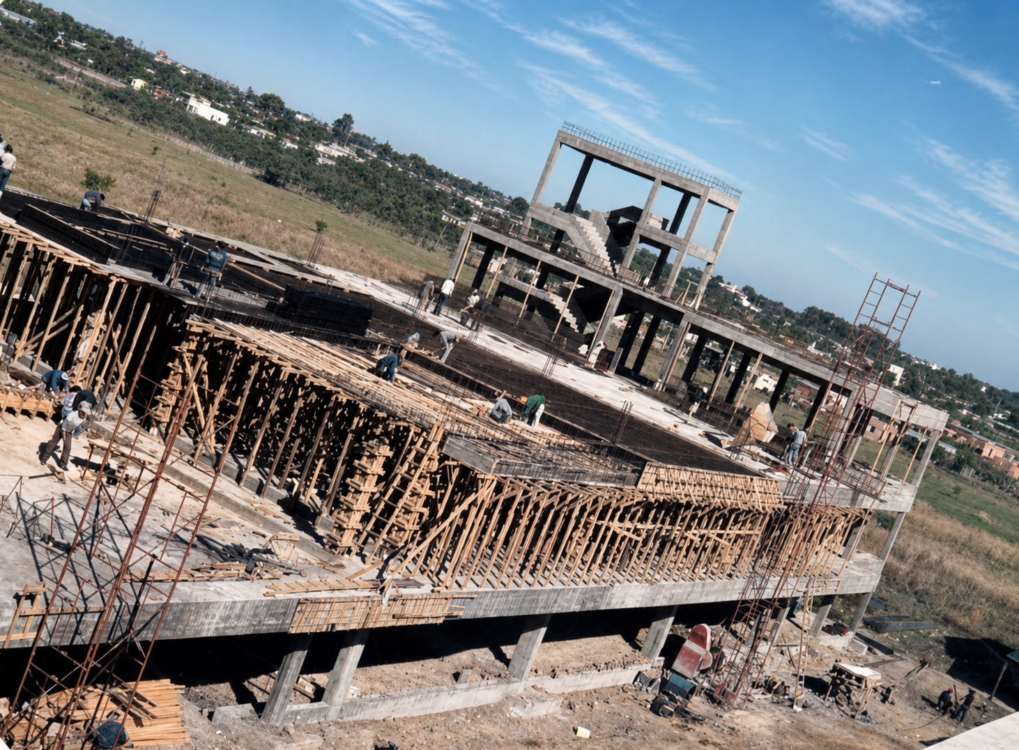 Campus universitario UNNE en construcción